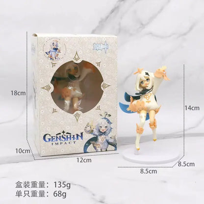 Genshin Impact Paimon, Klee, Hu Tao Anime Figures