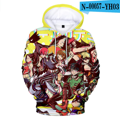 My Hero Academia 3D Printed Hooded Sweatshirt