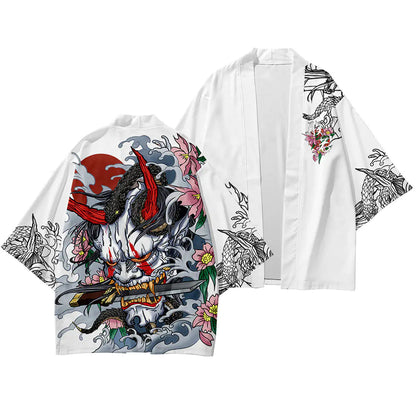 2023 Japanese Ukiyo-e Style Kimono Cardigan Shirt