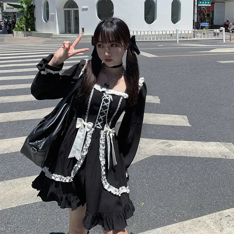 Japanese Style Cute Long Sleeve Princess Dress