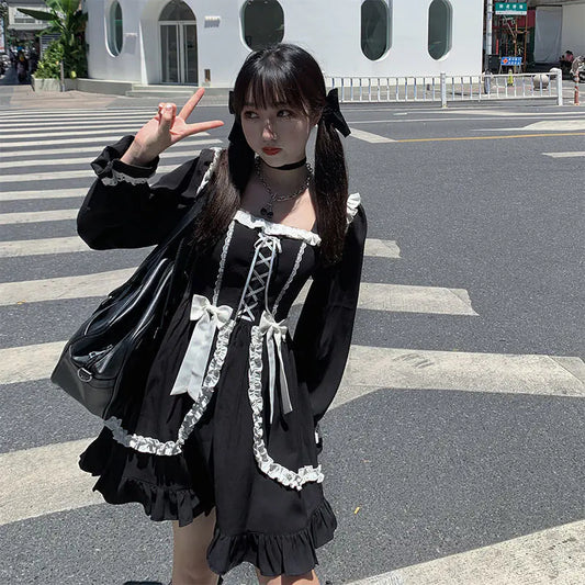 Japanese Style Cute Long Sleeve Princess Dress