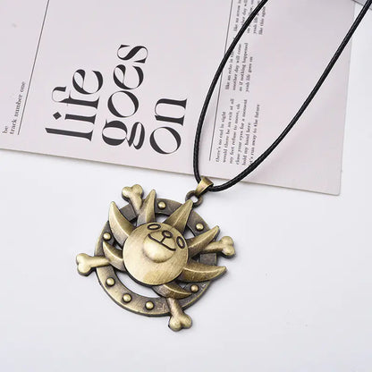 One Piece Luffy Straw Hat Pendant Necklace