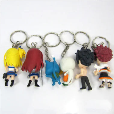 Fairy Tail 6-pcs./set Chibi figurines Anime Figurine Display, Collectible Figure Ornament