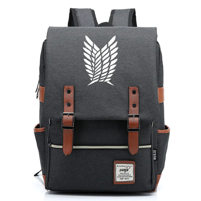 Attack on Titan Anime Backpack for Students, Unisex