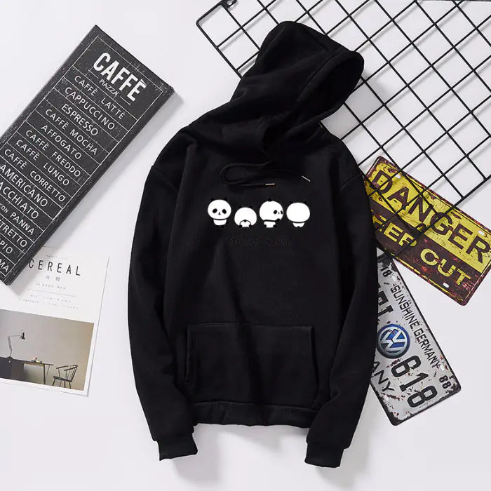 Hooded Padded Jacket Couple Pullover Fleece Sweater