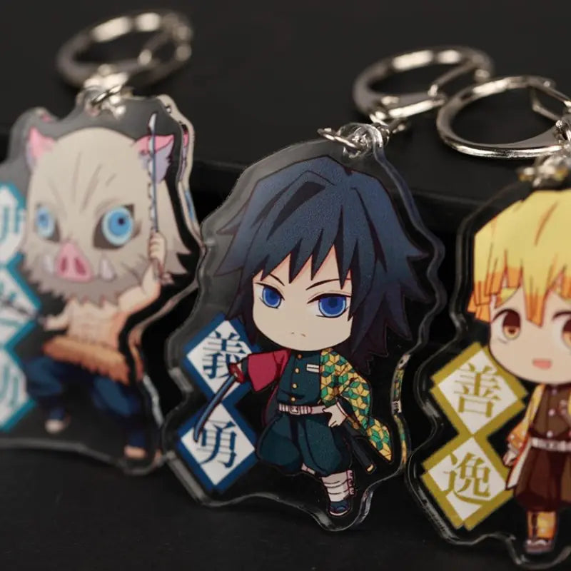 Demon Slayer Acrylic Keychain - Tanjiro & Giyu