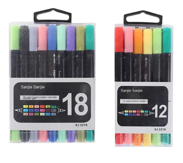 Dual-Head Watercolor Markers for Art and Doodling