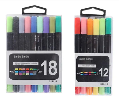 Dual-Head Watercolor Markers for Art and Doodling