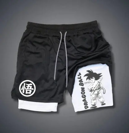 Dragon Ball Pirate Demon Slayer 3D Print Beach Shorts