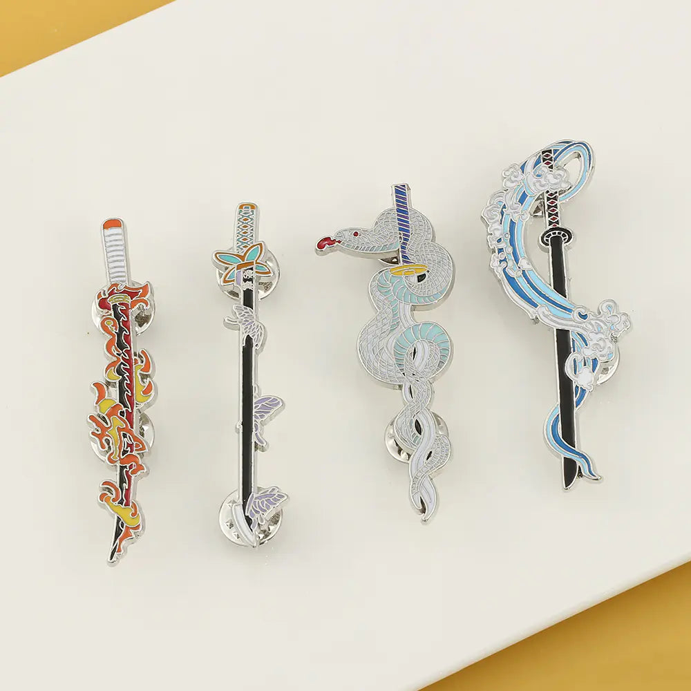 Demon Slayer Series Metal Pin Badge Gift Accessory