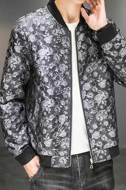 Men's Embroidered Jacquard Autumn Fashion Jacket