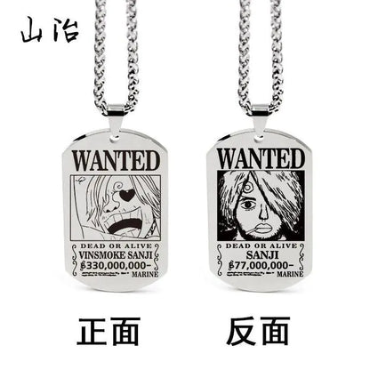 One Piece Inspired Necklace Pendant with Keychain