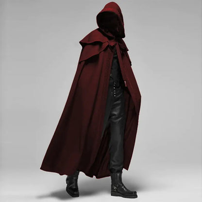 Samurai Wizard Hooded Cape Cloak Costume