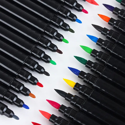 Dual-Head Watercolor Markers for Art and Doodling