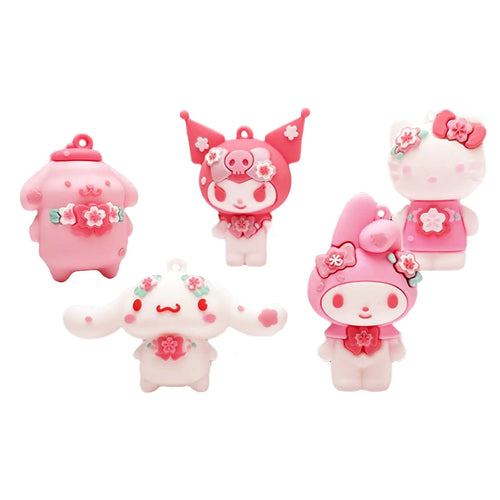 5Pcs Cute Anime Figurines Kawaii Anime Cake Topper SetBirthday Party Decoration SuppliesGift for Anime Fans or Friends (S-5pcs)