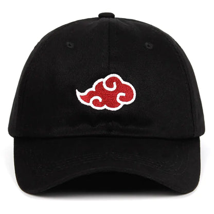 Anime Naruto Akatsuki Cloud Embroidered Baseball Cap