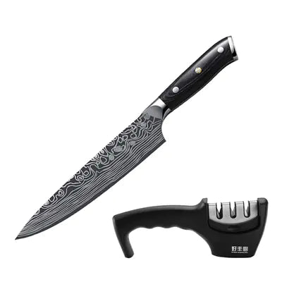 Damascus Chef Knife for Japanese Sushi and Cooking