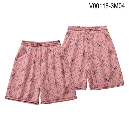 Demon Slayer Anime Haori Kimono Set with Cape