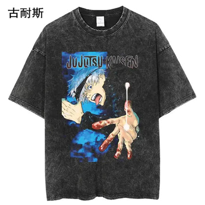 Vintage Loose-Fit Short Sleeve T-Shirt for Men