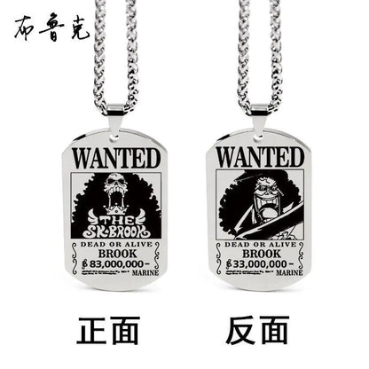 One Piece Inspired Necklace Pendant with Keychain