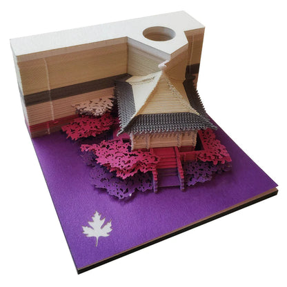 3D Paper Carving Tree House & Castle Calendar