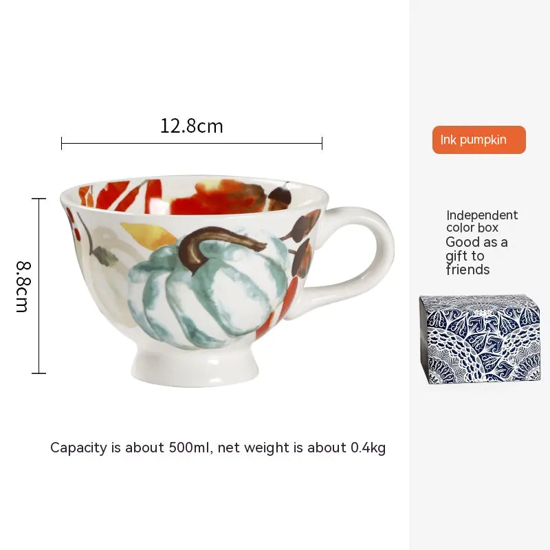 Pastoral Style Ceramic Rice Bowl for Tableware