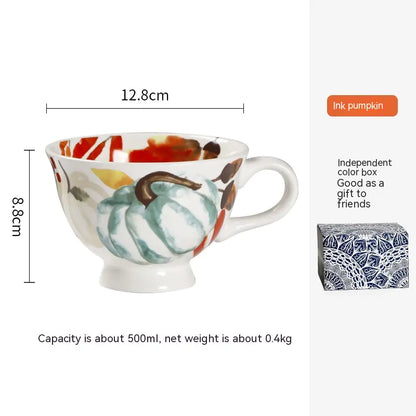 Pastoral Style Ceramic Rice Bowl for Tableware