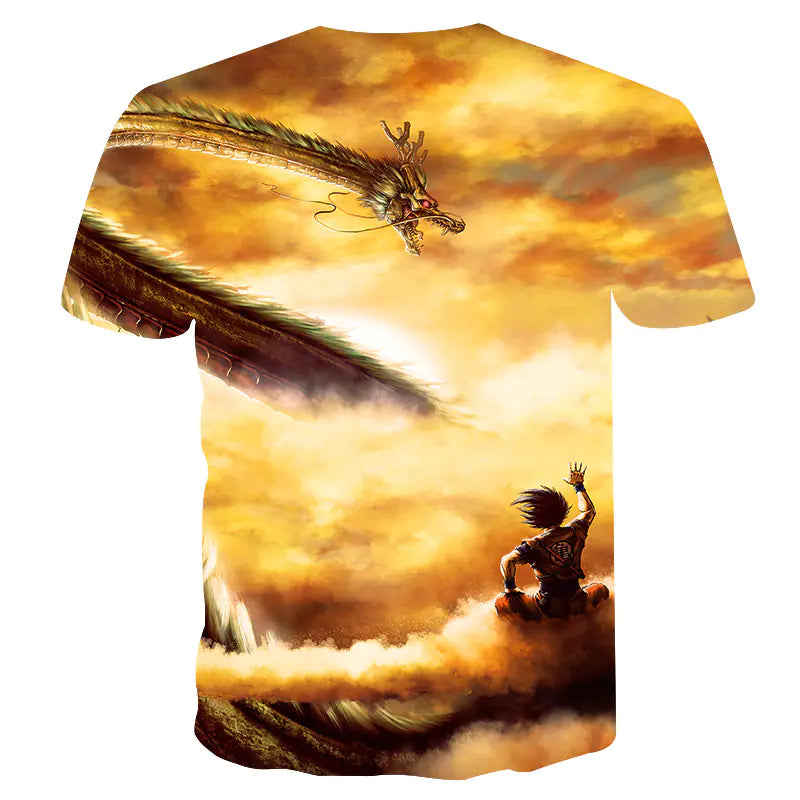 Dragon Ball Printed Short Sleeve T-Shirt