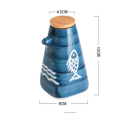 Ceramic Seasoning Pot for Soy Sauce and Vinegar