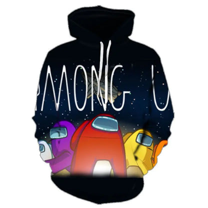 Futuristic 3D Printed Hoodie for Adults and Kids