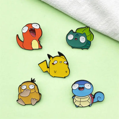 Cute Pokémon Brooch - Pikachu Couple Anime Pin