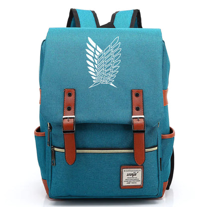 Attack on Titan Anime Backpack for Students, Unisex