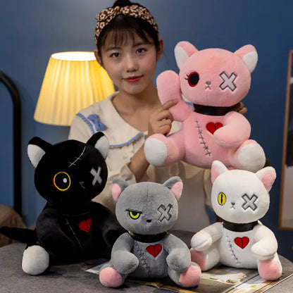Dark Emotion Cat Plush Toy - Anime Cartoon Figure