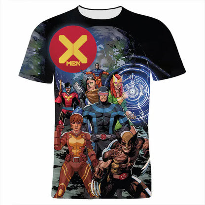 X-Men 3D Printed Elastic Polyester Men's T-Shirt
