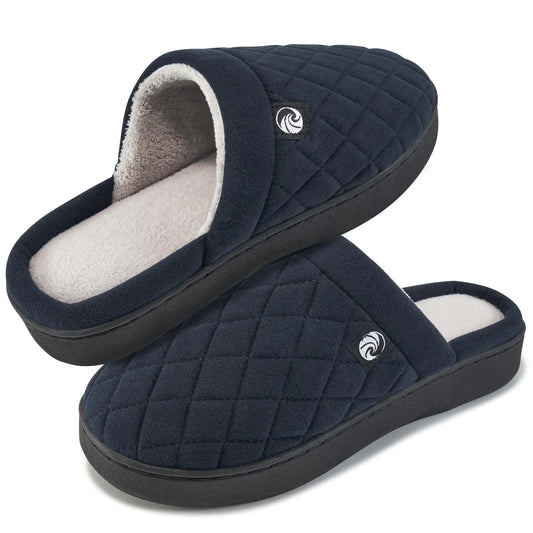Ecetana Womens Mens Slippers House Shoes Memory Foam Bedroom Slippers Indoor Outdoor Comfortable Fuzzy Slippers