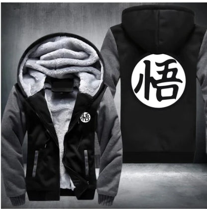Dragon Ball Hoodie with Thick Fleece, Goku Design