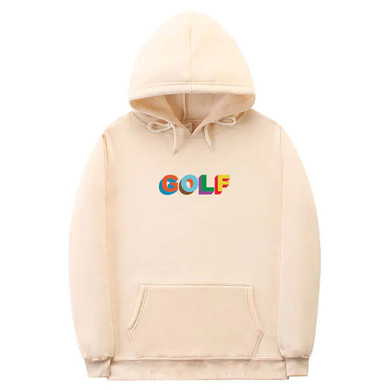 Harajuku Style Hooded Sweatshirt with COLF Print
