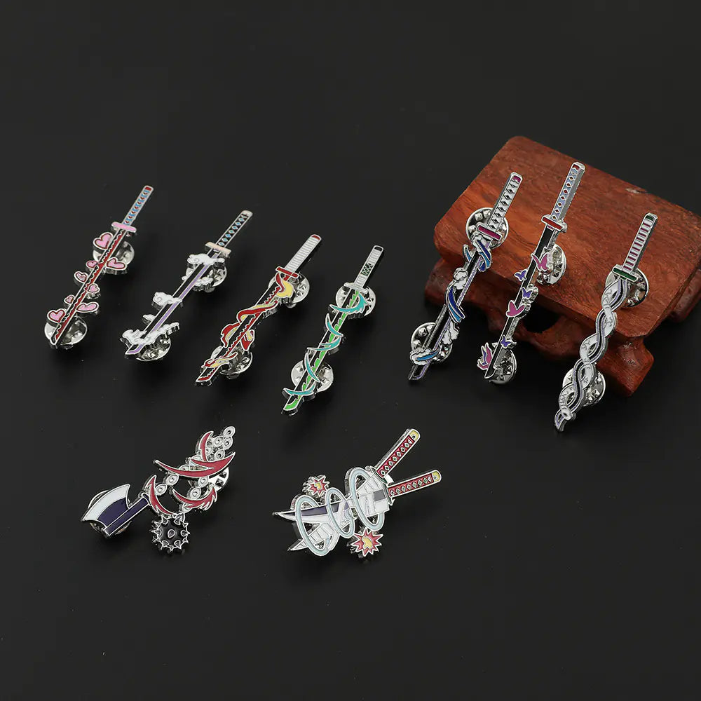 Demon Slayer Series Metal Pin Badge Gift Accessory