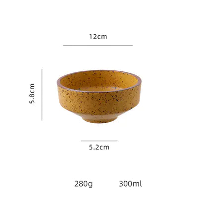 Japanese Style Creative Retro Rough Pottery Rice Bowl