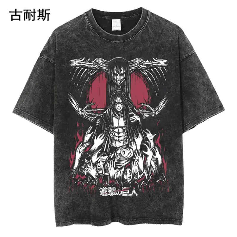 Vintage Loose-Fit Short Sleeve T-Shirt for Men