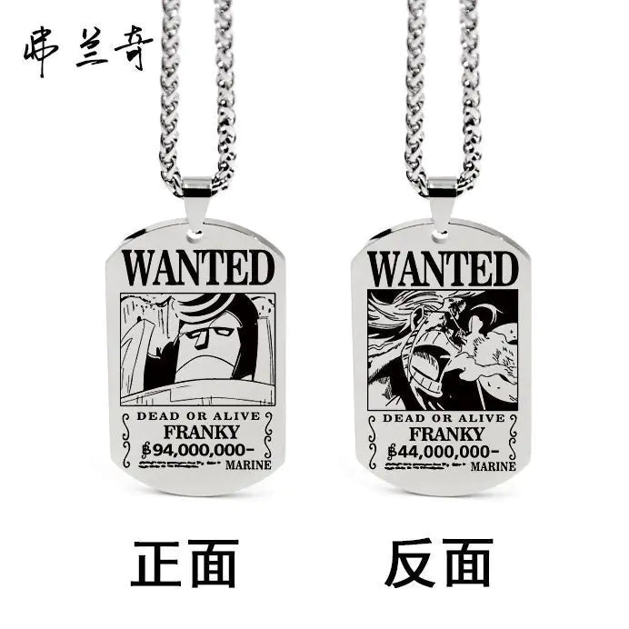 One Piece Inspired Necklace Pendant with Keychain