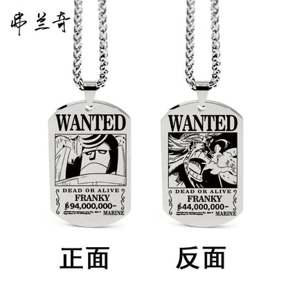 One Piece Inspired Necklace Pendant with Keychain