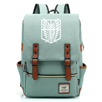 Attack on Titan Anime Backpack for Students, Unisex