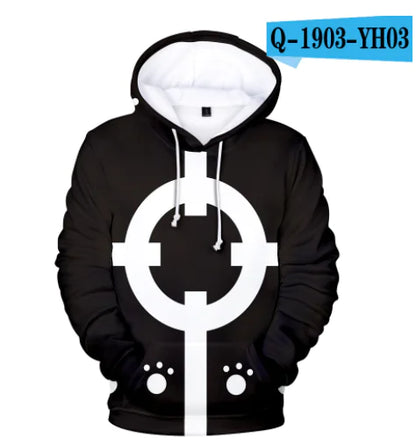 One Piece Anime Digital Print Hoodie
