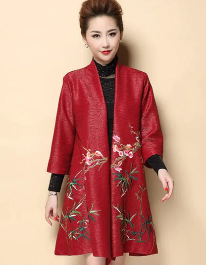 Embroidered Jacket Cardigan