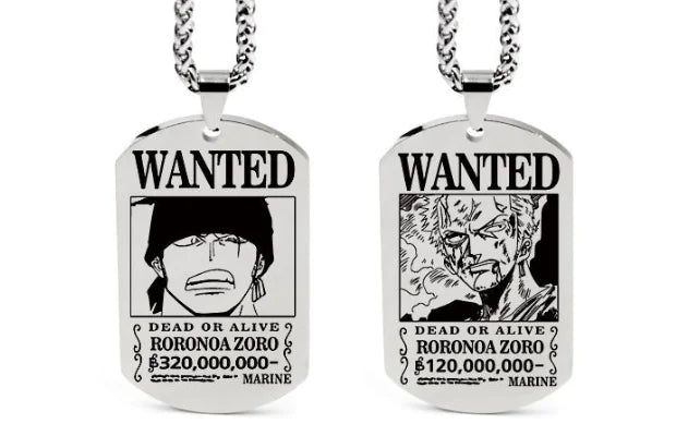 One Piece Inspired Necklace Pendant with Keychain