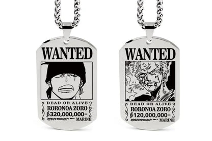 One Piece Inspired Necklace Pendant with Keychain