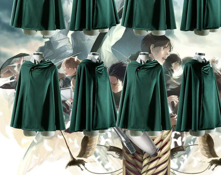 Attack on Titan Eren Cape and Uniform Costume