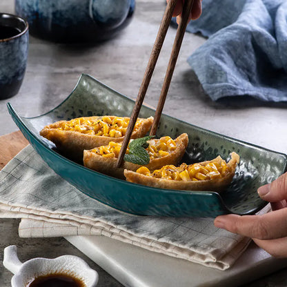 Creative Irregular Shaped Japanese Sushi Plate