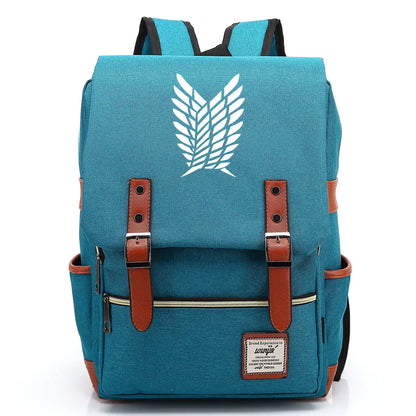 Attack on Titan Anime Backpack for Students, Unisex